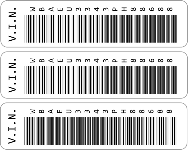 Anti-Theft Vin Label
