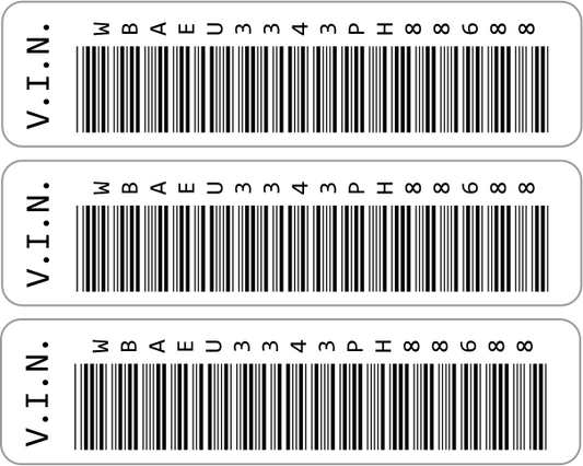Anti-Theft Vin Label