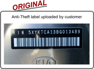 Anti-theft replacement labels